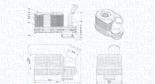 Oil Cooler, engine oil